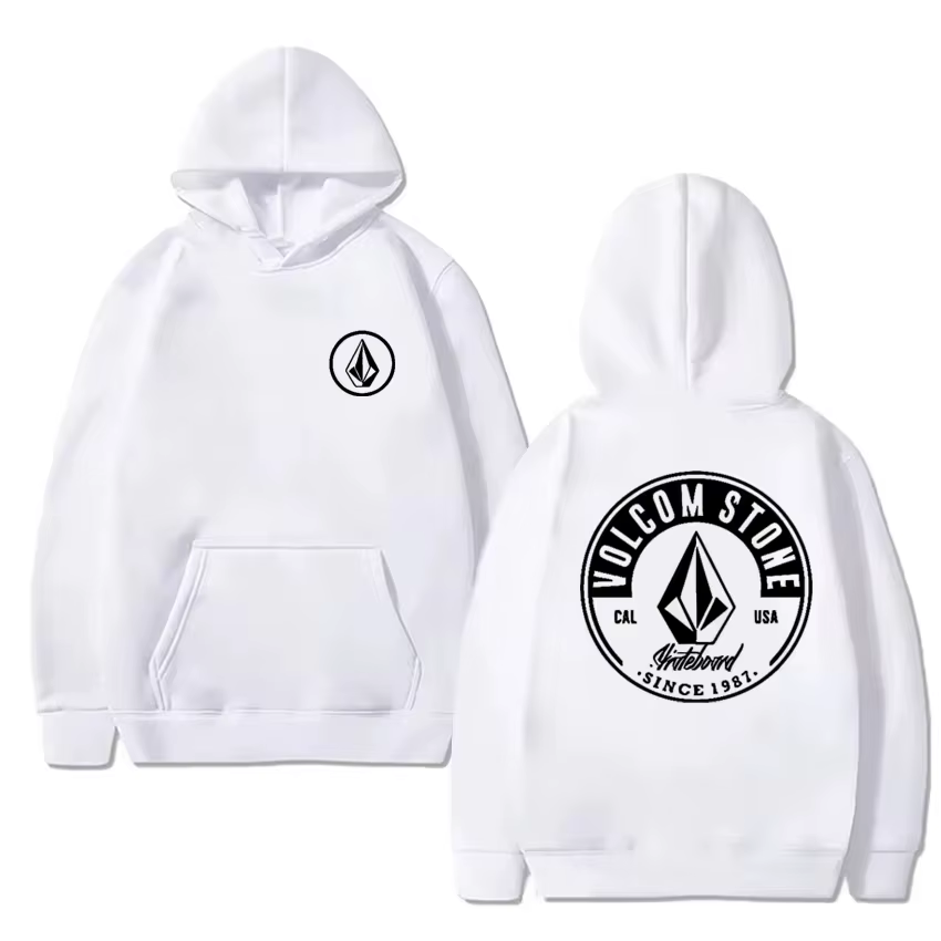 Volcom – sweat-shirt à capuche à manches longues pour hommes, mode Hip-hop, décontracté, streetwear,