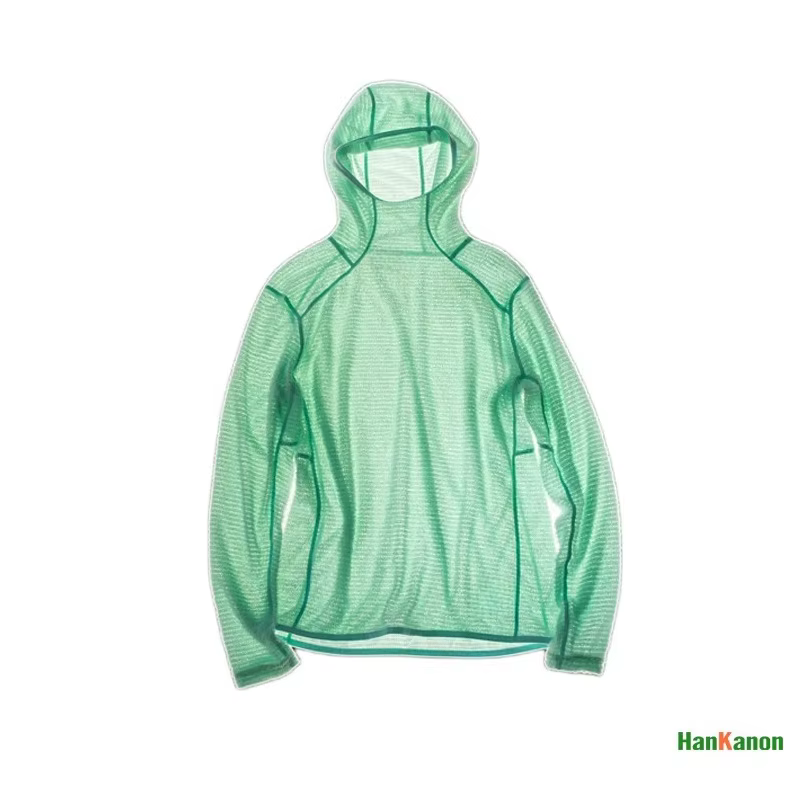 T-shirt à capuche respirant et léger pour homme, unisexe, à manches longues, pour la randonnée, le c