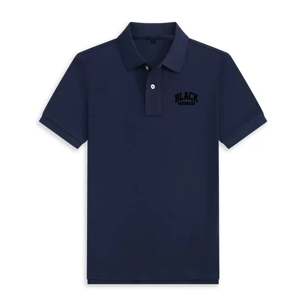 Polo à manches courtes pour hommes, noir, motif imprimé, haut de gamme, confortable, respirant, pour