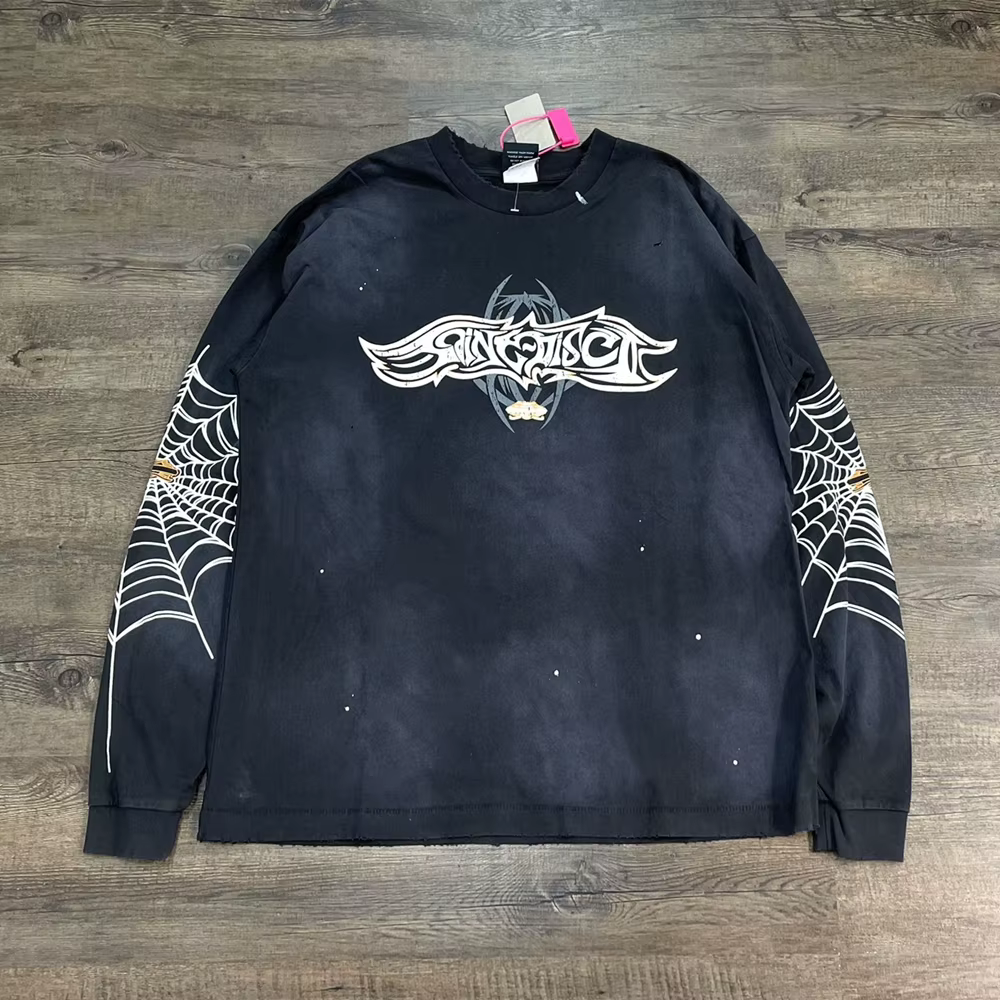 Yao mode SAINT OF MICHAEL rétro 100% coton marque de luxe surdimensionné hauts amples t-shirt décont