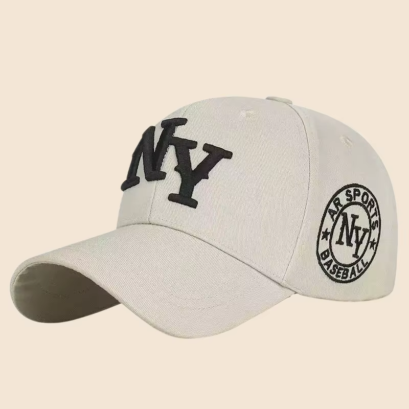 Casquette de baseball style New York avec logo NY brodé en 3D, ajustable, pour hommes et femmes, mod