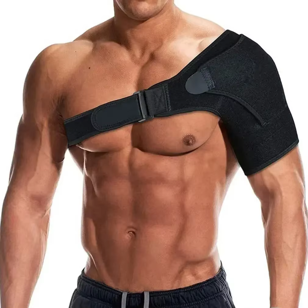 Attelle d'épaule avec coussin de pression, adaptée aux hommes et aux femmes, attelle d'épaule réglab
