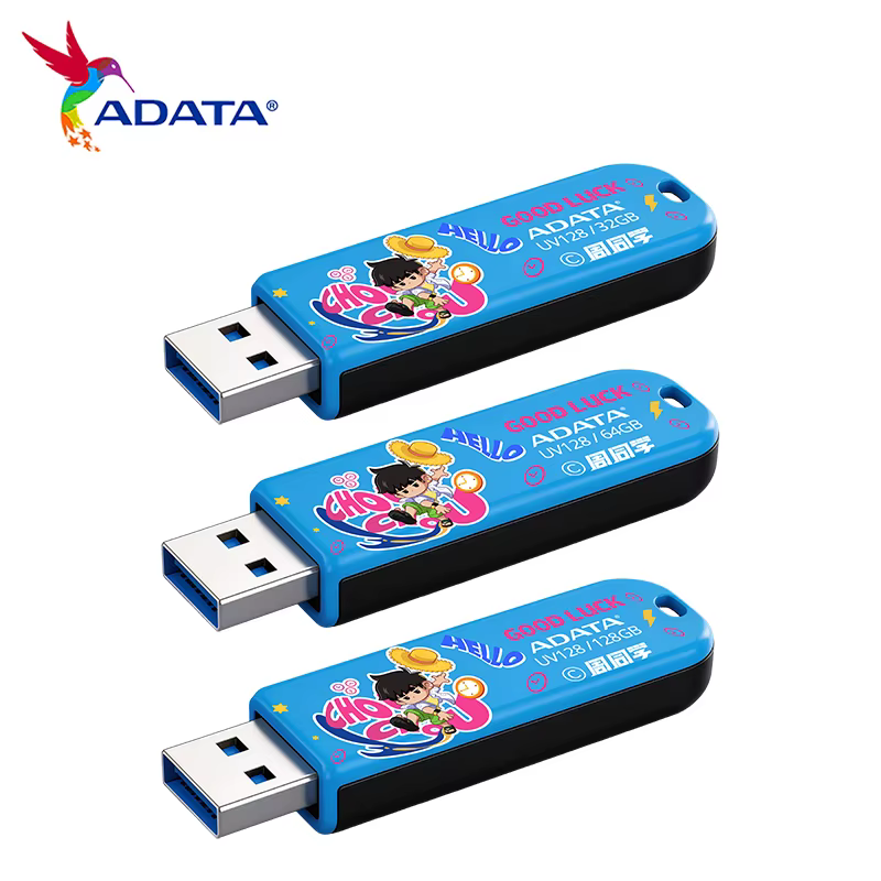 Clé USB ADATA UV128 NOUVELLE 64 Go 32 Go 128 Go CLASSIQUE Clé USB 3.2 Originale Clé USB externe pour