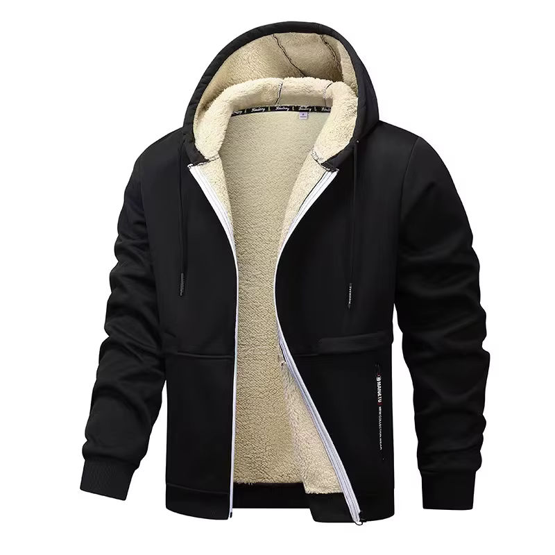 Manteau d'optique Smile pour homme, veste à capuche en agneau, cardigan décontracté, sweat à capuche