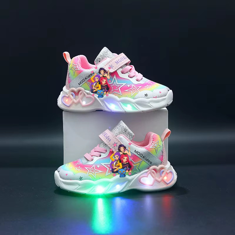 Chaussures de sport pour filles KPop Demon Hunters, baskets imprimées pour enfants, chaussures de co