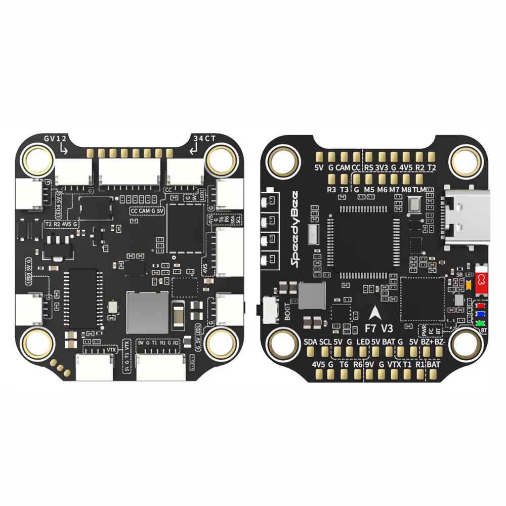 Pile de vol SpeedyBee F7 V3 F7V3 BL32 50A 3-6S (contrôleur de vol F7 V3 et ESC 4 en 1 BL32 50A)