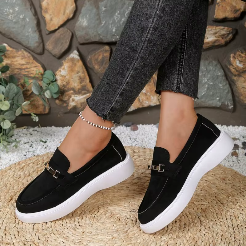 Mocassins confortables antidérapants pour femmes, baskets tendance printemps-automne, chaussures déc