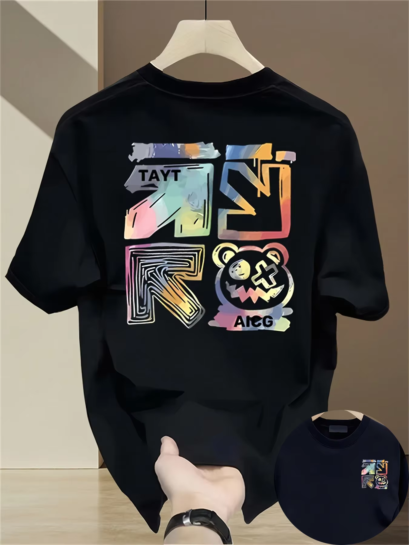 T-shirt pour homme 100% coton, best-seller pour la mode estivale - Haut décontracté à manches courte