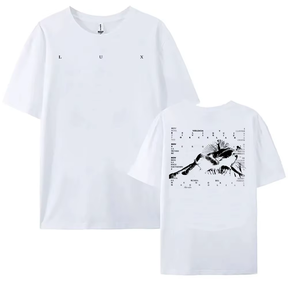 Rosalia LUX TRACKLIST TEE manches courtes coton mode femme t-shirts impression graphique vêtements u