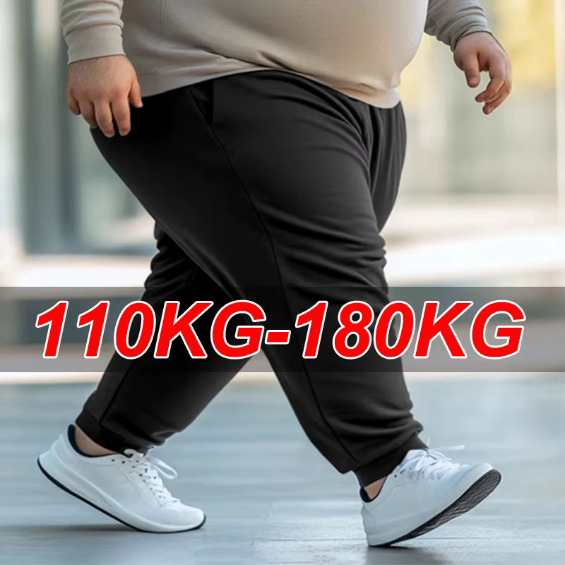 Grande taille hommes Baggy pantalons de survêtement 7XL 6XL 5XL vêtements de sport taille élastique