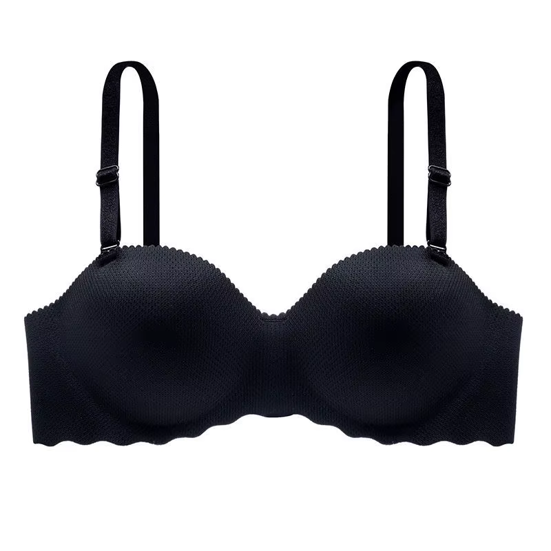 Soutien-gorge sans couture push-up pour petites poitrines, bralette sans fil à bretelles amovibles, 