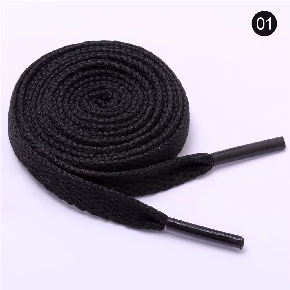 26 couleurs lacets noir blanc lacets Sneaker Shoestring pas d'élasticité lacet plat loisirs femmes L