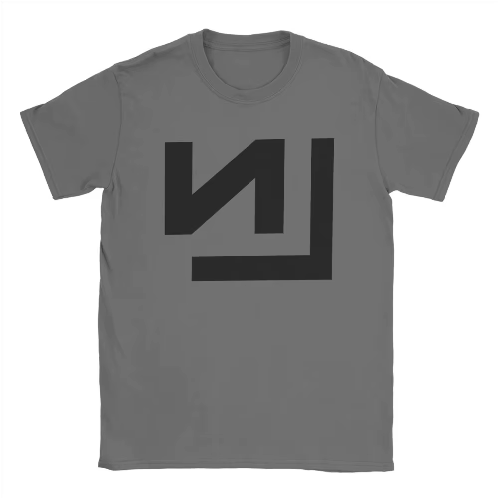 Nine pouces ongles Logo coton t-shirt pour hommes coton drôle hommes femmes T-Shirts col rond T-Shir