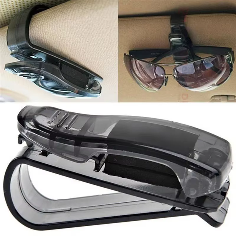 Fixation automatique pour pare-soleil de véhicule, porte-lunettes de soleil, porte-lunettes, pince à