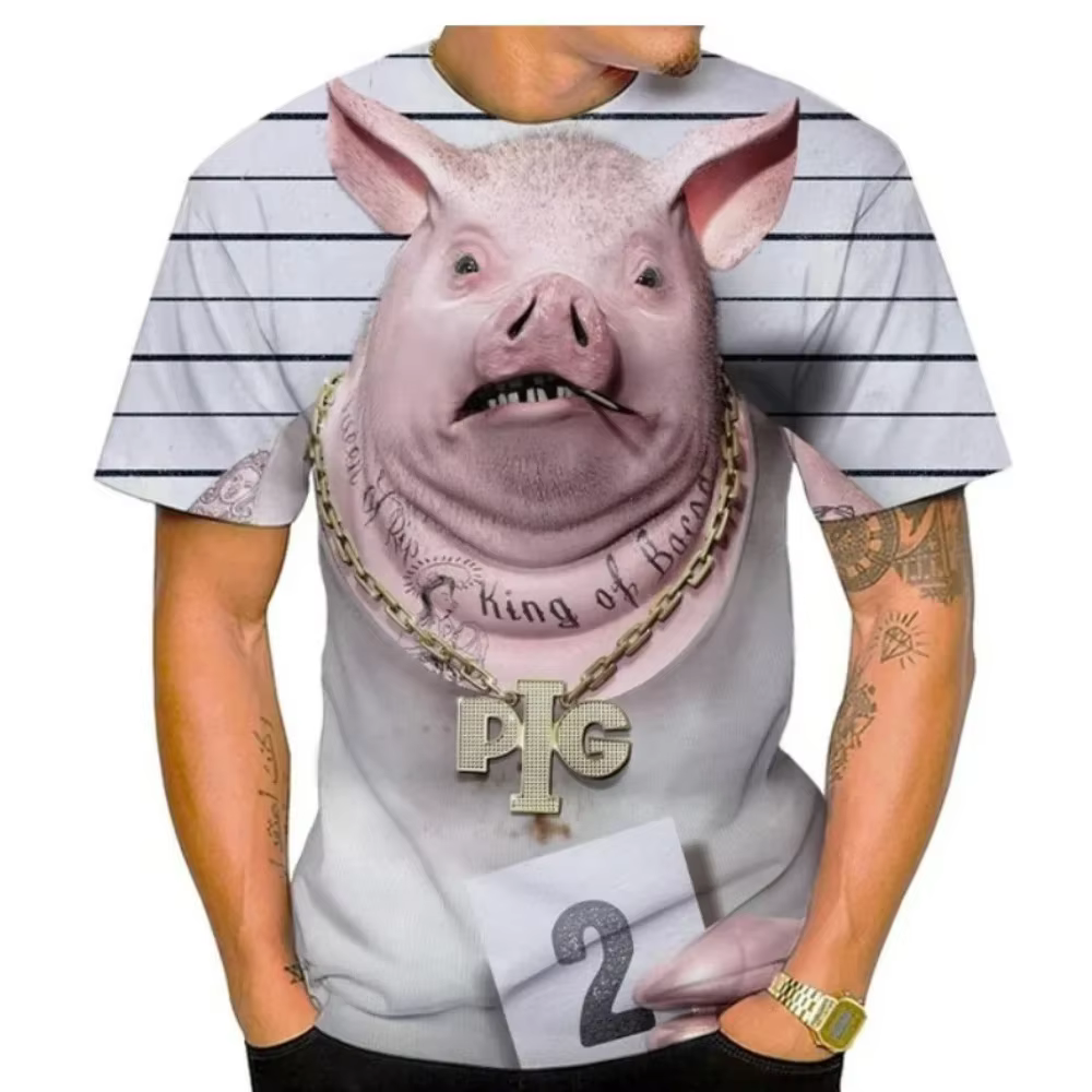 T-shirt graphique imprimé en 3D pour hommes, t-shirts décontractés, manches courtes, chaud, savoir i