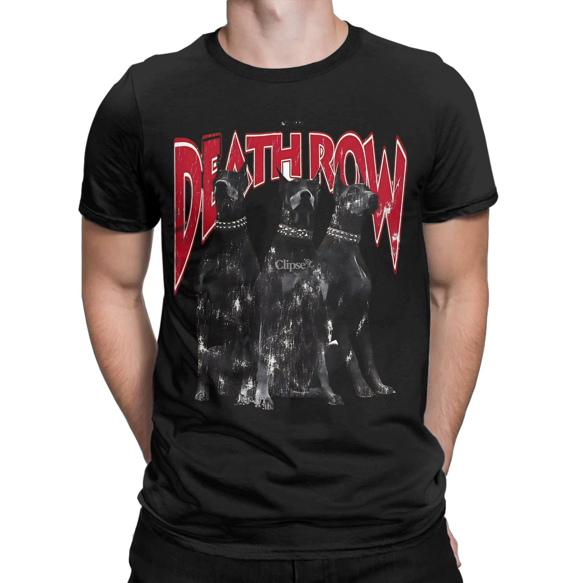 Death Row Records T-shirts pour hommes, t-shirt drôle à manches courtes et col rond, en pur coton, i