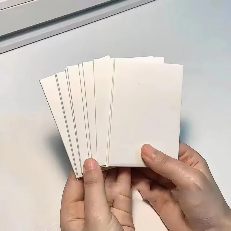 Carte de Protection en carton blanc A7, 10 pièces, emballage de petites cartes, emballage en carton 