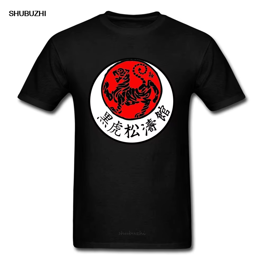 T-shirt de karaté Shotokan pour hommes, t-shirts graphiques de tigre noir, t-shirts de famille Elin 