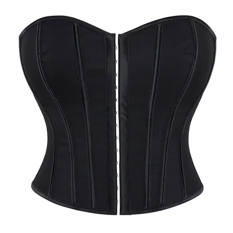 Corset blanc pour femmes, haut court, Bustier, gilet, Lingerie Sexy, modelant le corps, torse court,