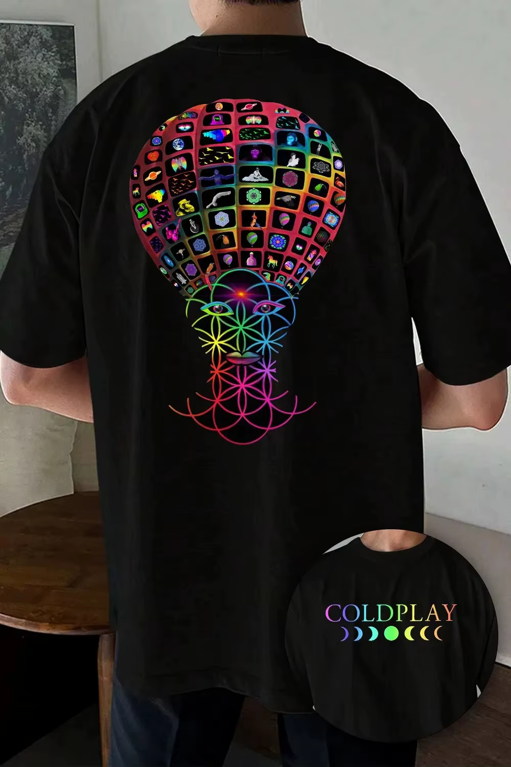 T-shirt Coldplay édition limitée, haut unisexe à col rond et manches courtes, t-shirts décontractés 