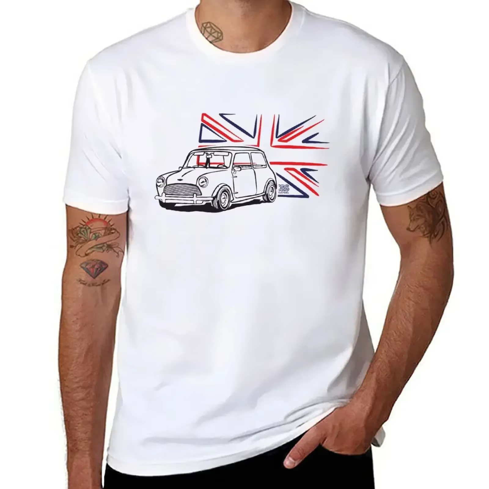 T-shirt à manches courtes Mini Cooper pour hommes, Économie décontractés, Grande-Bretagne, Sensation
