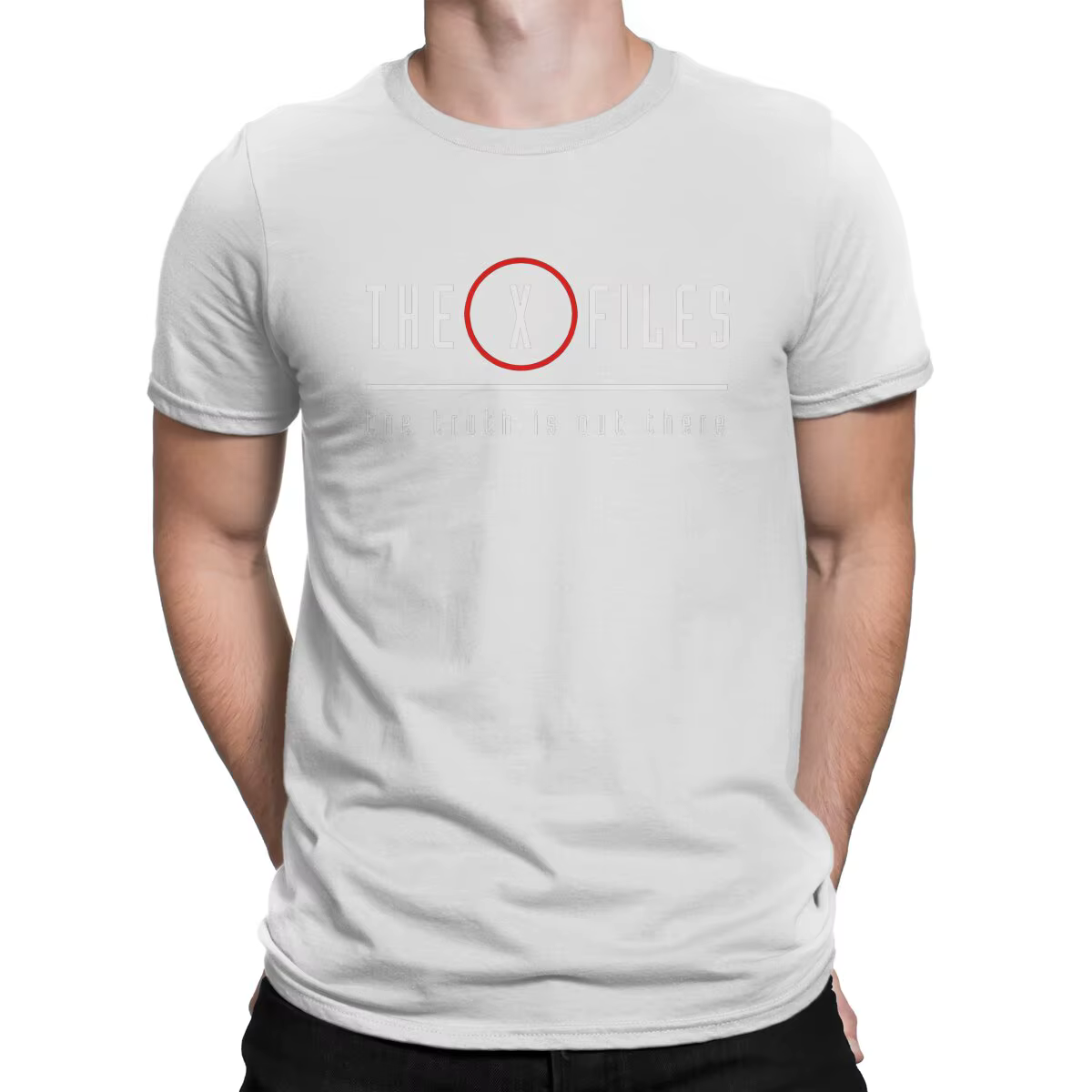 T-shirt manches courtes homme, col rond, 100% coton, The Truth Is Out There Elin, nouvelle collectio
