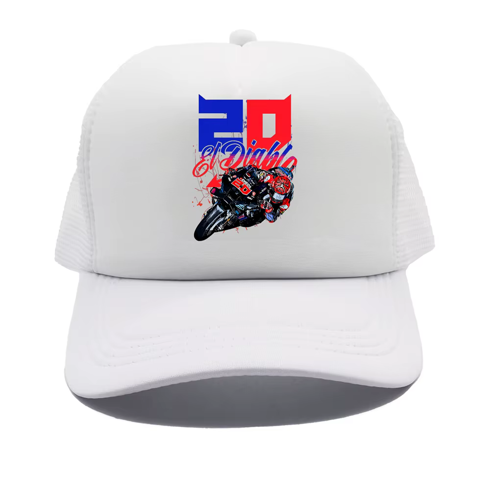 Fabio Quartararo El Diablo 20-Casquette de camionneur pour hommes et femmes, casquettes de baseball 