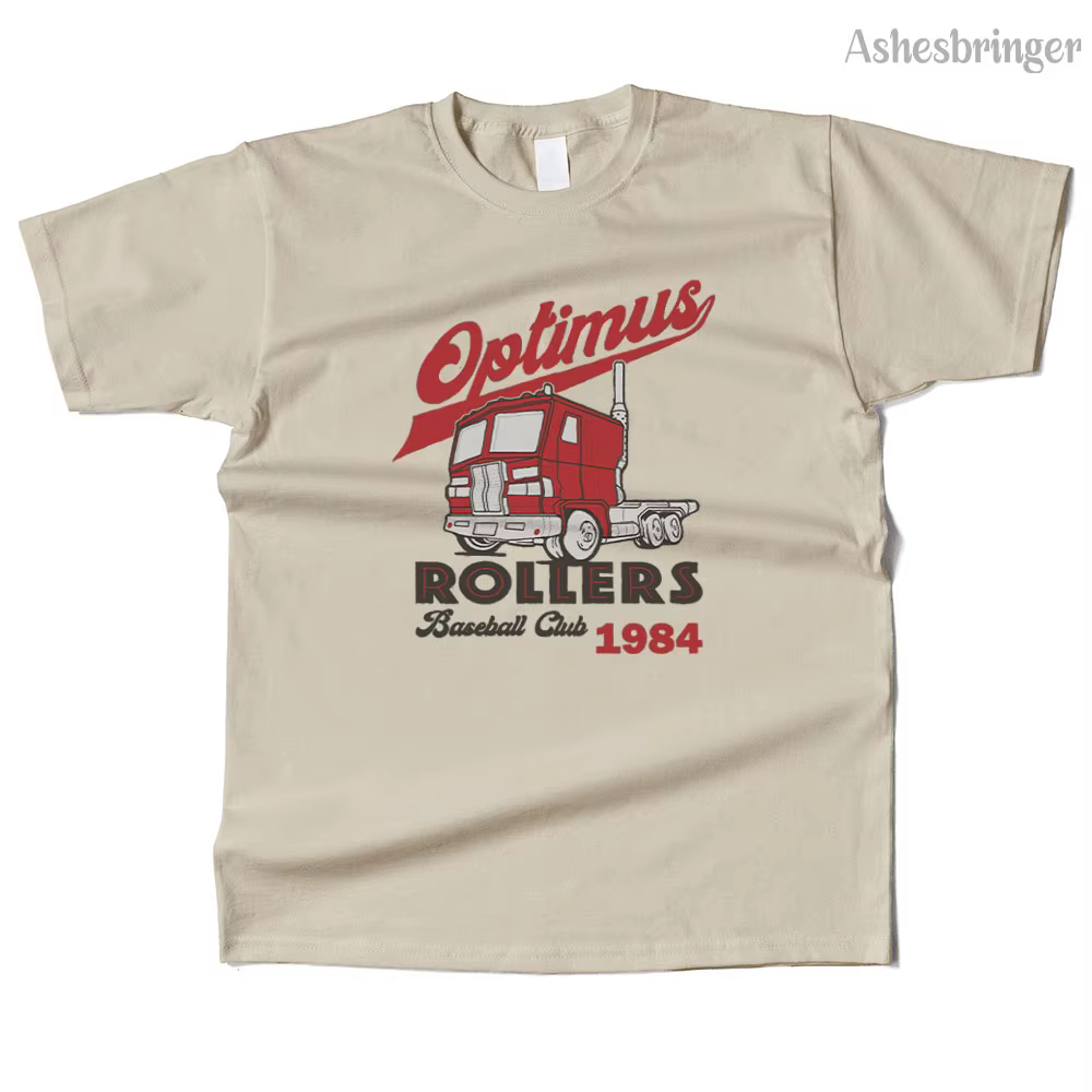 Hommes coton Optimus rouleaux graphique drôle t-shirt rue Style décontracté t-shirt pour hommes et f