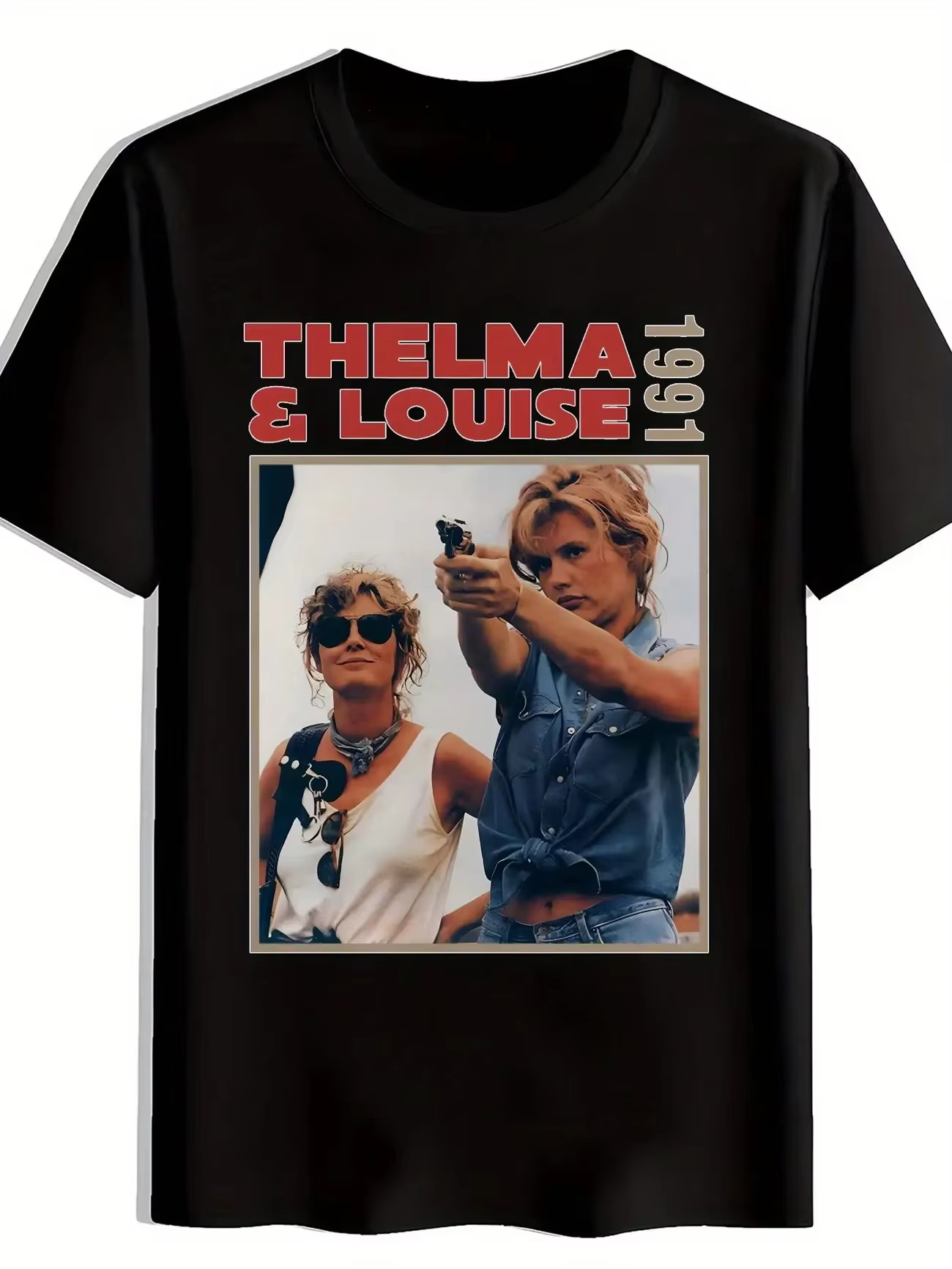 T-shirt graphique vintage Thelma & Louise pour femme et homme, en coton, décontracté, été, coupe ove
