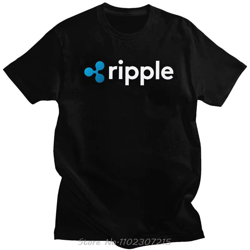 Ripple XRP Logo t-shirts hommes coton doux T-shirt hauts Bitcoin Crypto crypto-monnaie T-shirt à man