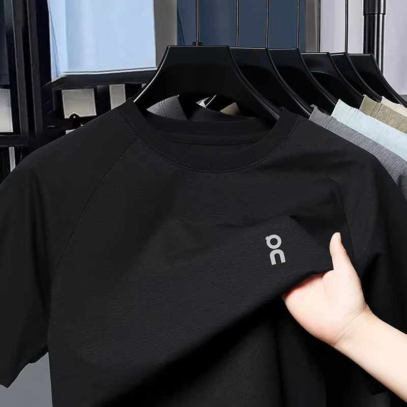 T-shirt imprimé à manches courtes pour homme, nouvelle collection été 2026, léger, col rond, coupe a