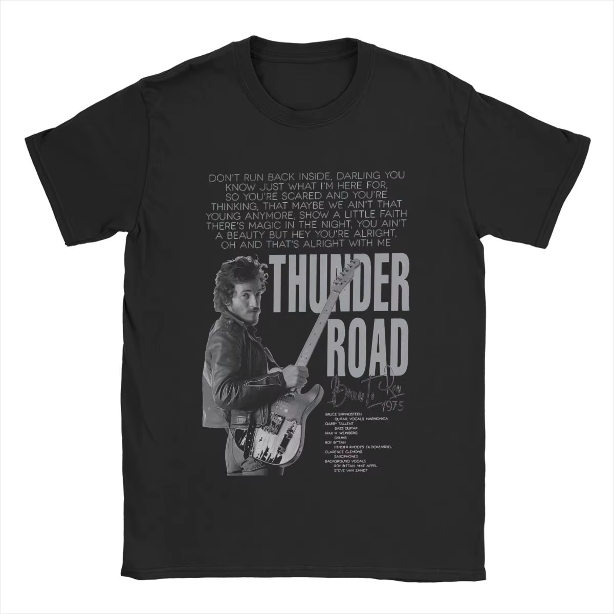 Crazy Bruce Springsteens métal le patron Rock musique Tour t-shirt hommes femmes coton t-shirt vêtem