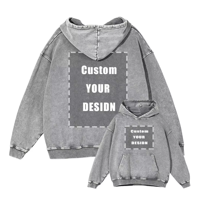 Sweat-shirts à capuche personnalisés avec impression DTG, créez votre propre design, sweats à capuch