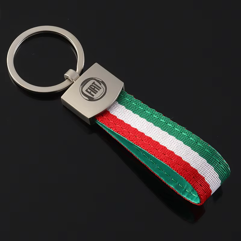 Porte-clés de voiture, pendentif bibelot, anneaux pour Fiat Viaggio Abarth 500 Punto Bravo Panda Tip