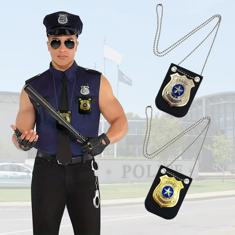 Badge de Simulation de rôle de Police Cosplay, pendentif, jouet de jeu, déguisement, Badge spécial a