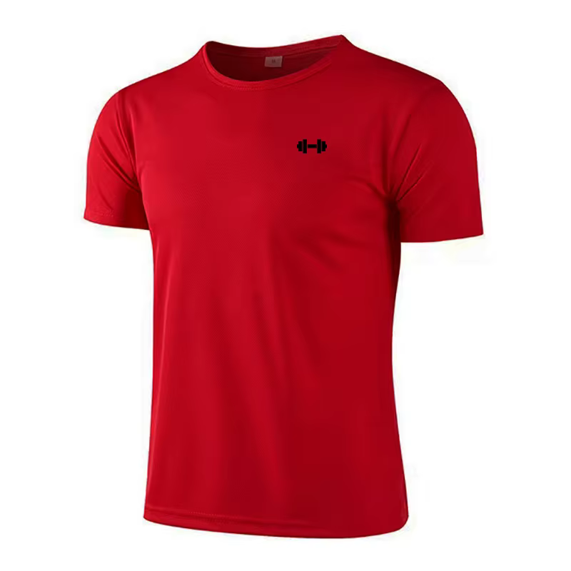 T-shirts de course décontractés pour hommes, respirants, en maille, à séchage rapide, vêtements de s