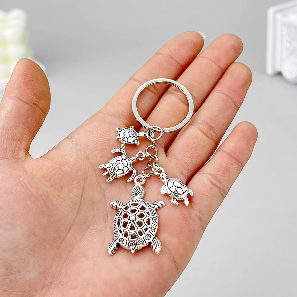 Porte-clés tortue de mer pour hommes, organisme marin, sac de voiture, accessoires de décoration, pa