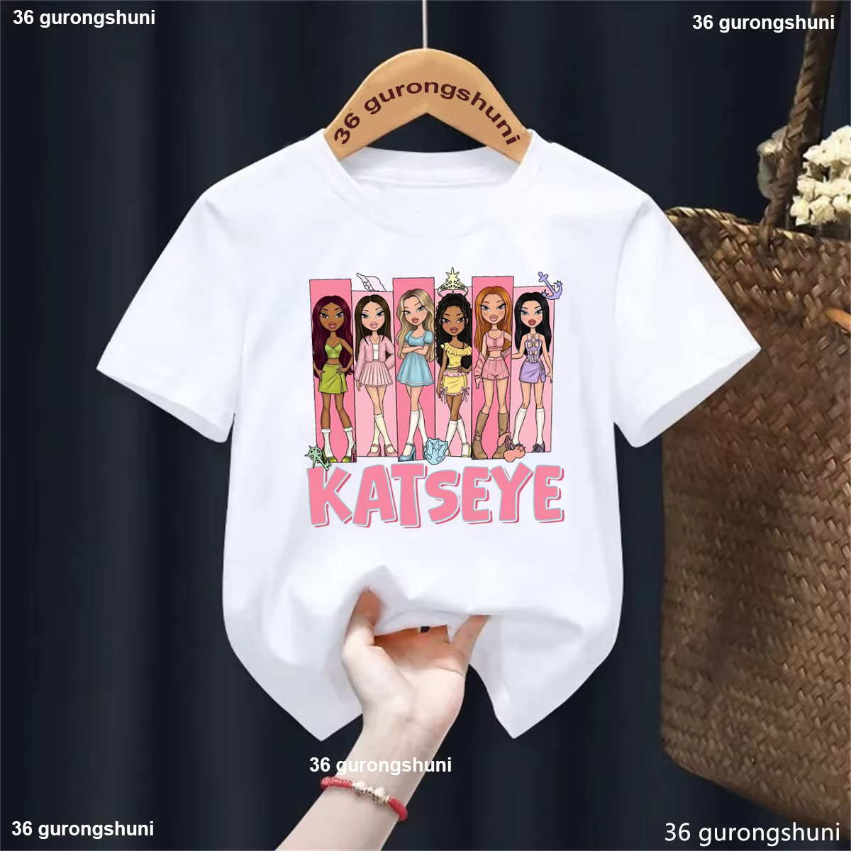 KATSEYE T-Shirt de chanteur de musique garçons/filles à manches courtes mignon enfants T-shirt Stree