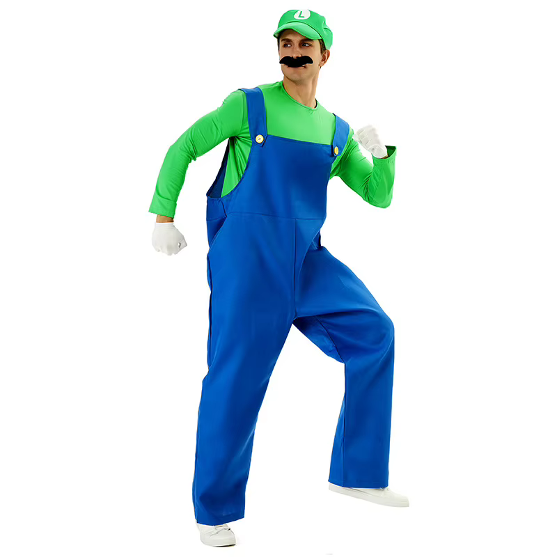 Costume de jeu Super Luigi Brothers, uniforme amusant d'anime pour adultes, hommes et femmes, pour H