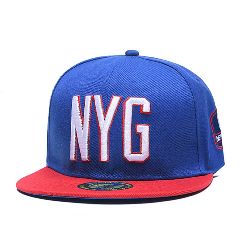 Casquettes Snapback Marque CHARLOTTE CAP Bleu Hip Hop Garçon Basketball Sport Casquette Snapback Adu