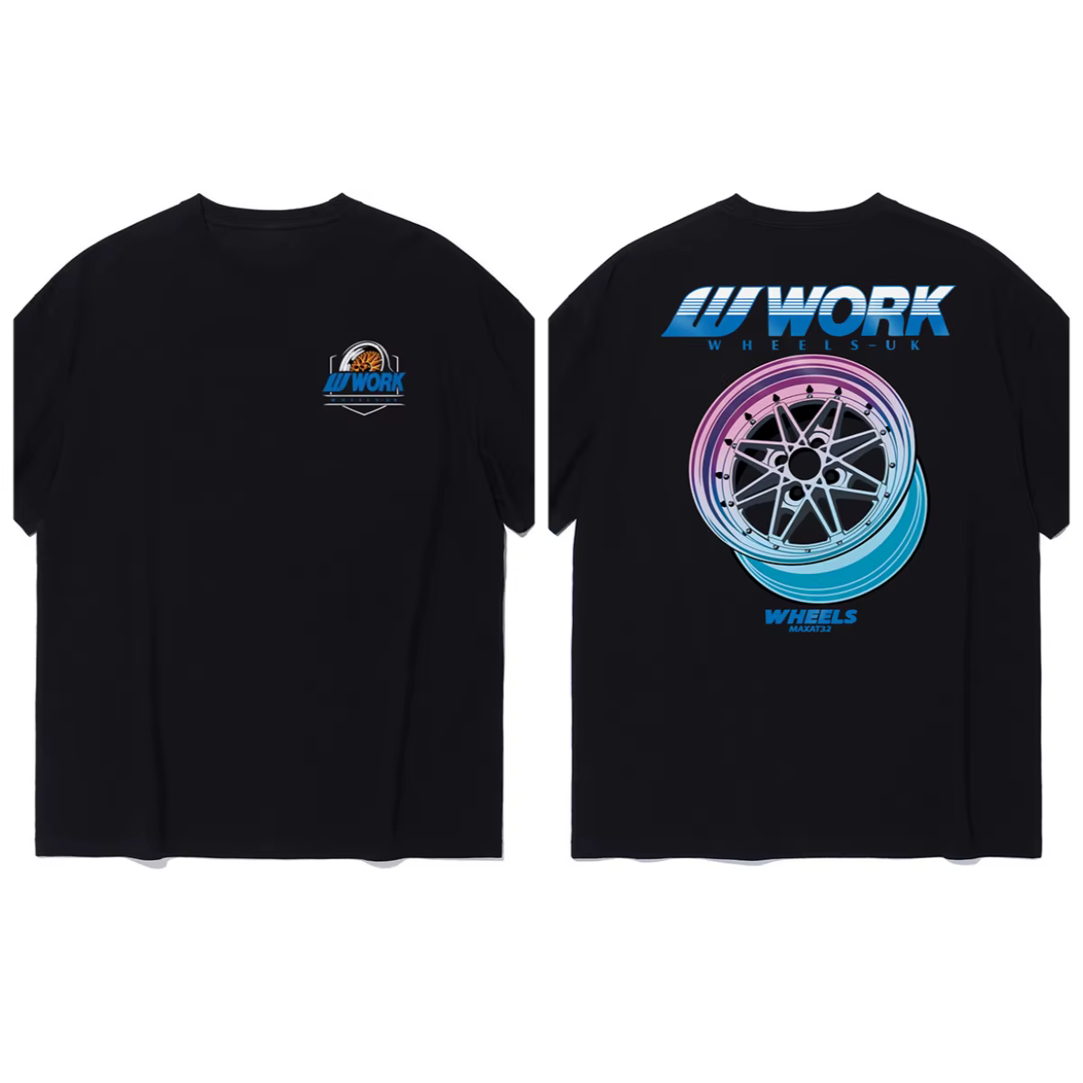 T-shirt col rond pour hommes, nouveau moyeu de roue de travail, Style de voiture modifié, imprimé gr