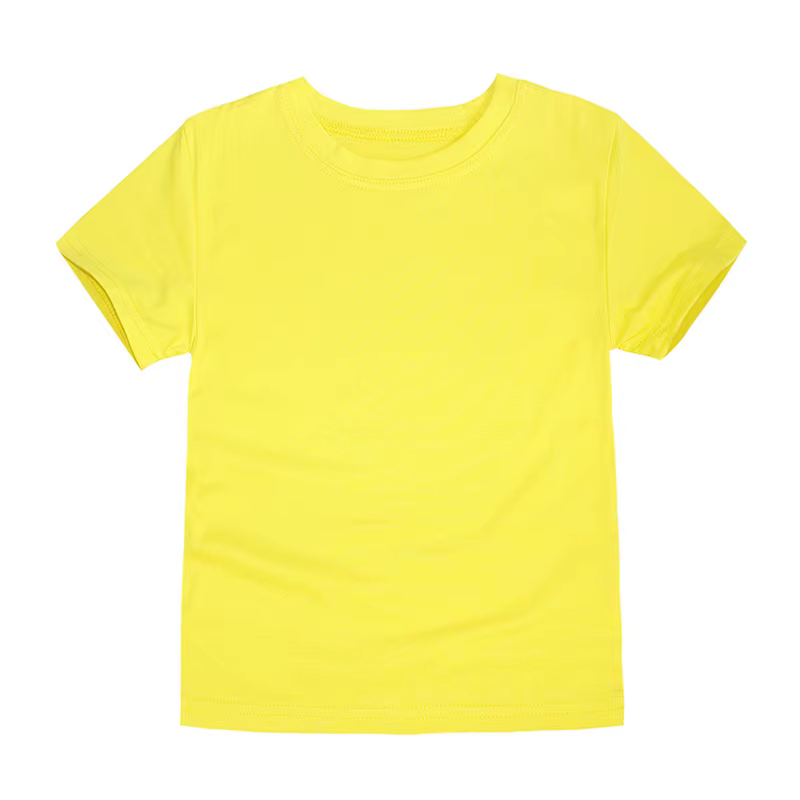 T-shirt blanc 100% coton pour garçons et filles, vêtements à manches courtes pour bébés filles de 9 