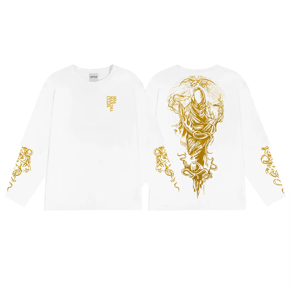 Harajuku surdimensionné Streetwear vêtements pour hommes deus mortis imprimé graphique Hip Hop faux 