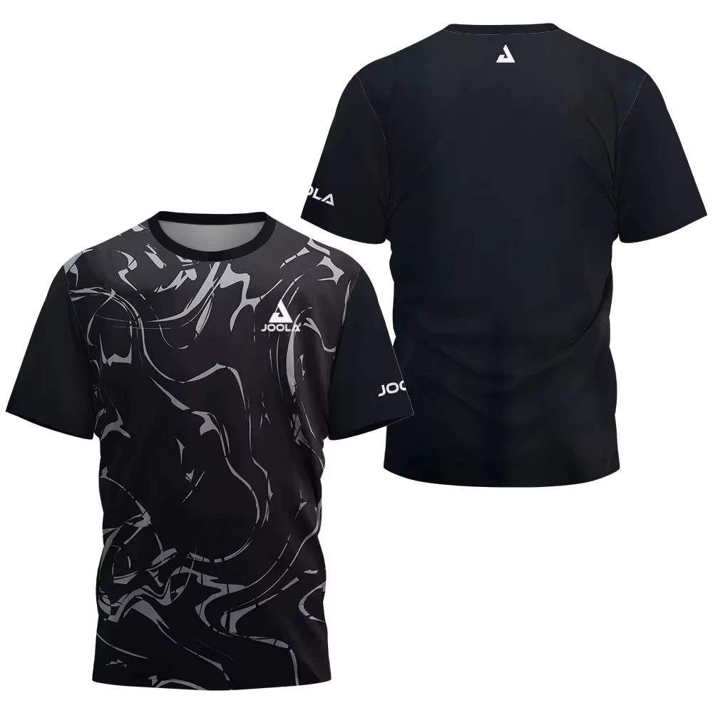 T-shirt de sport à manches courtes de la marque JOOLA, imprimé tendance, respirant et confortable po