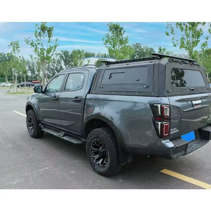 Capote rigide imperméable avec galerie de toit Isuzu D-max, capotes de camion personnalisées, acier,