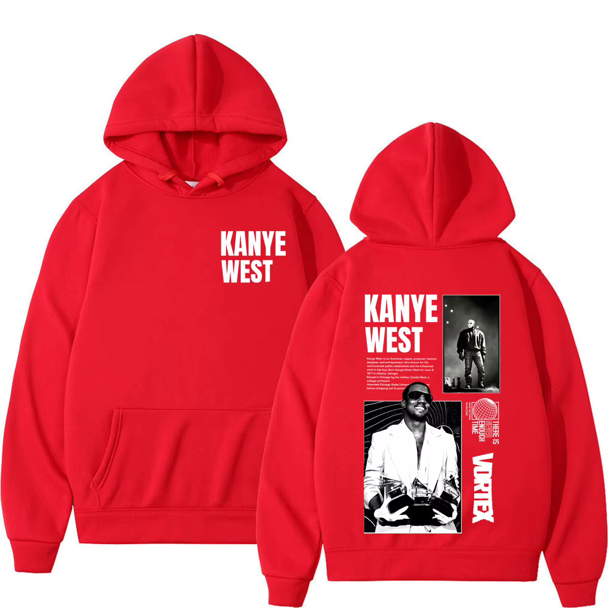 Sweat-shirt à capuche imprimé Rapper Kanye West Tour 2026 pour hommes et femmes, sweat-shirt à manch