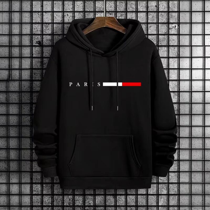 Sweat-shirts à capuche pour hommes, style mode parisienne, toutes saisons, décontractés, sportifs, c