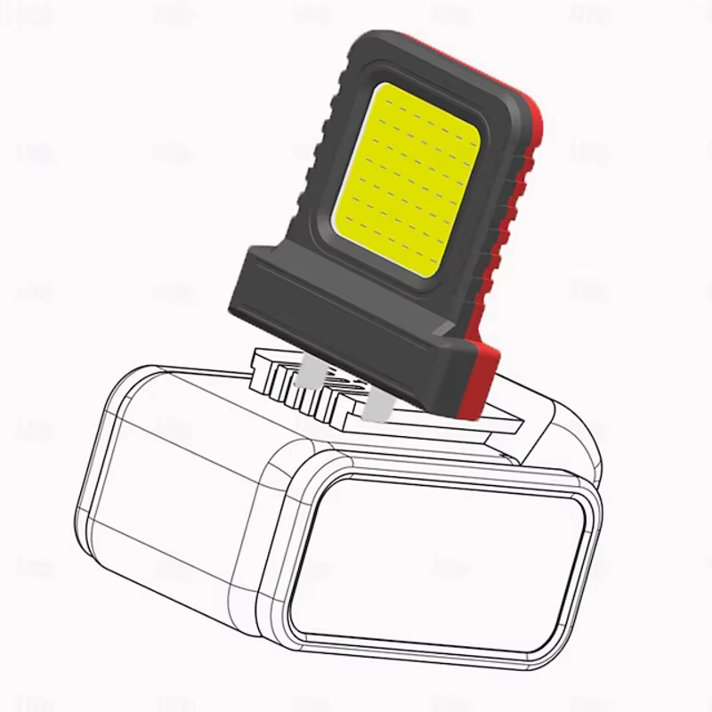 Accessoires pour outils électriques, lampe de travail de 8 pouces pour batterie Dewalt 18V 20V, proj