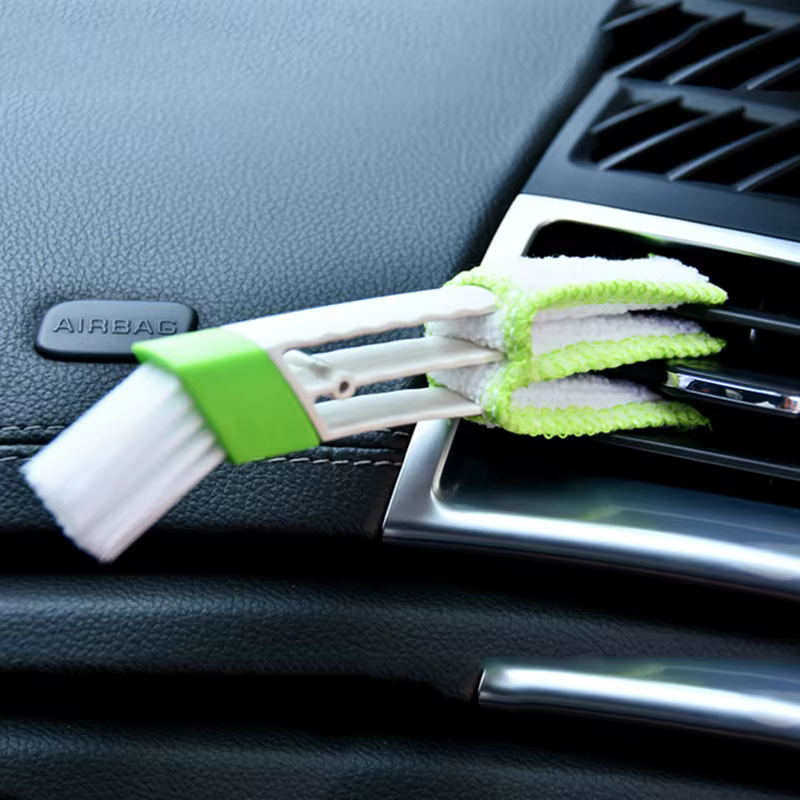 Brosse de nettoyage de sortie de climatisation de voiture, dépoussiéreur, stores, nettoyeur de clavi