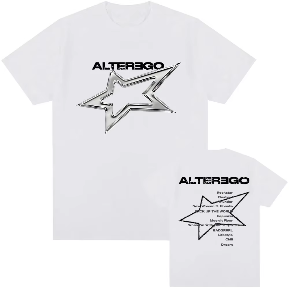 Coran chanteur Album Alter Ego graphique t-shirts LISA mode Hip Hop Streetwear unisexe été coton t-s